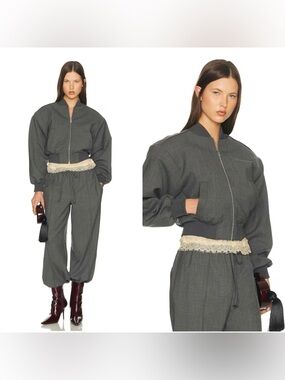 NEW HELSA Wool Blend Bomber Jacket